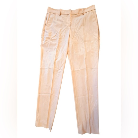 Theory Trecca Wool Pants Size 4 Blush Pink Virgin Wool Blend 29” inseam - Picture 2 of 6